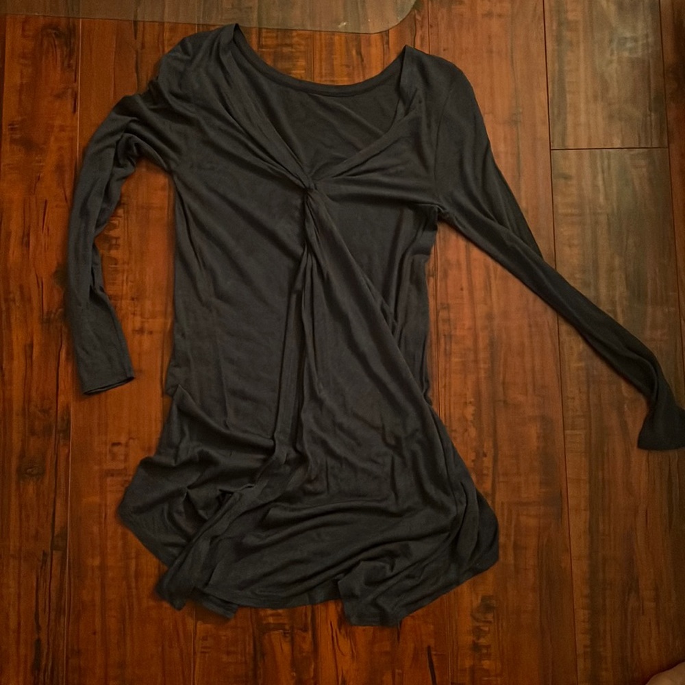 BCBG Gray throw on